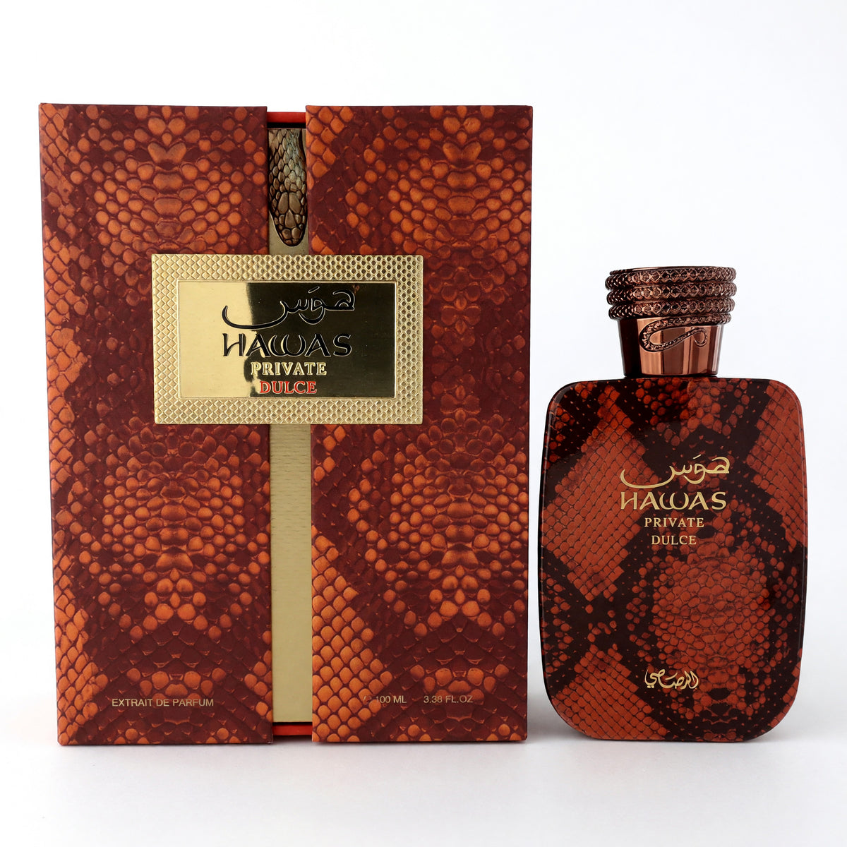 Hawas Private Dulce by Rasasi, 3.3oz Extrait De Parfum Spray for Unisex